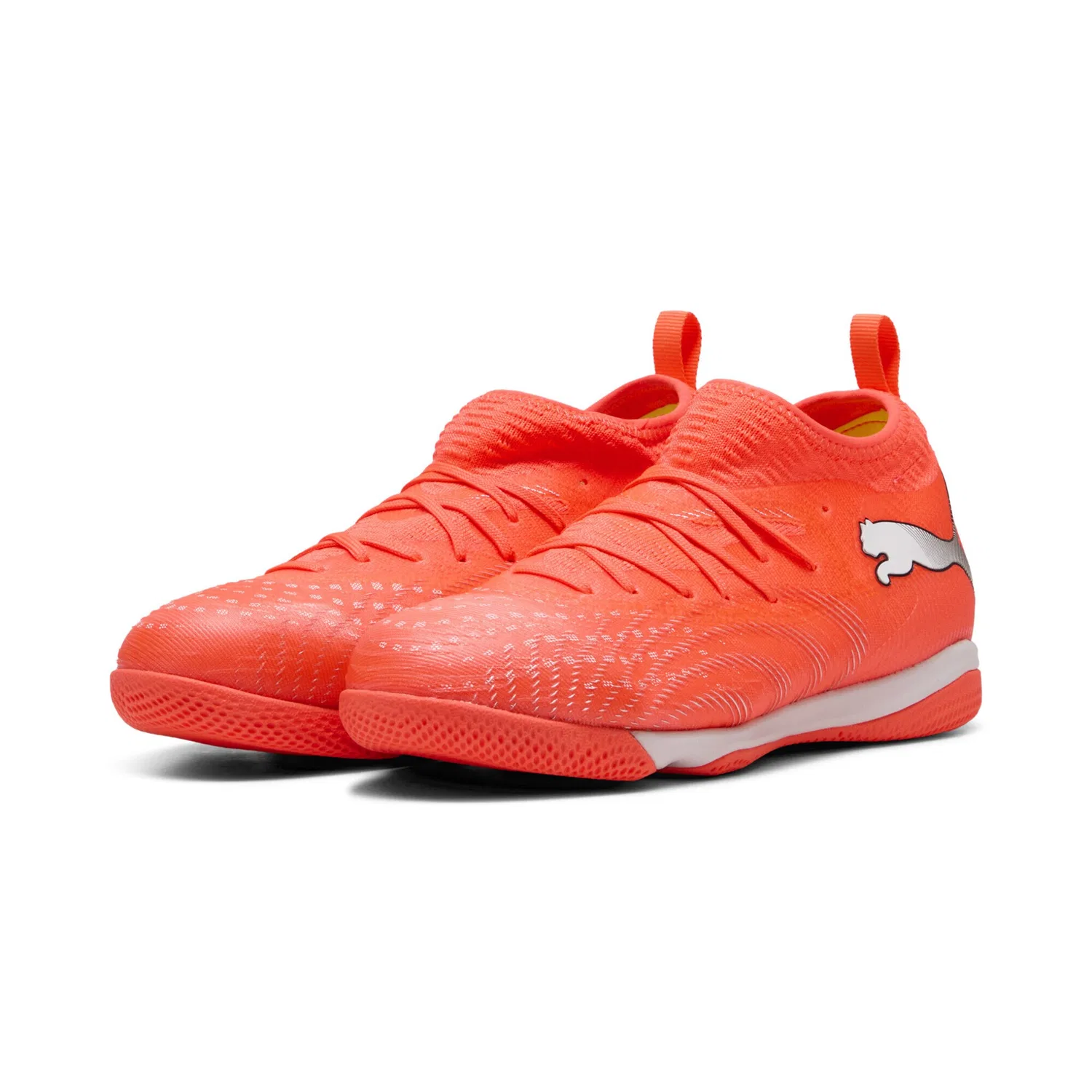 Детские футбольные кроссовки с технологией FUTURE 9 PUMA, Glowing Red/White/Black/Silver