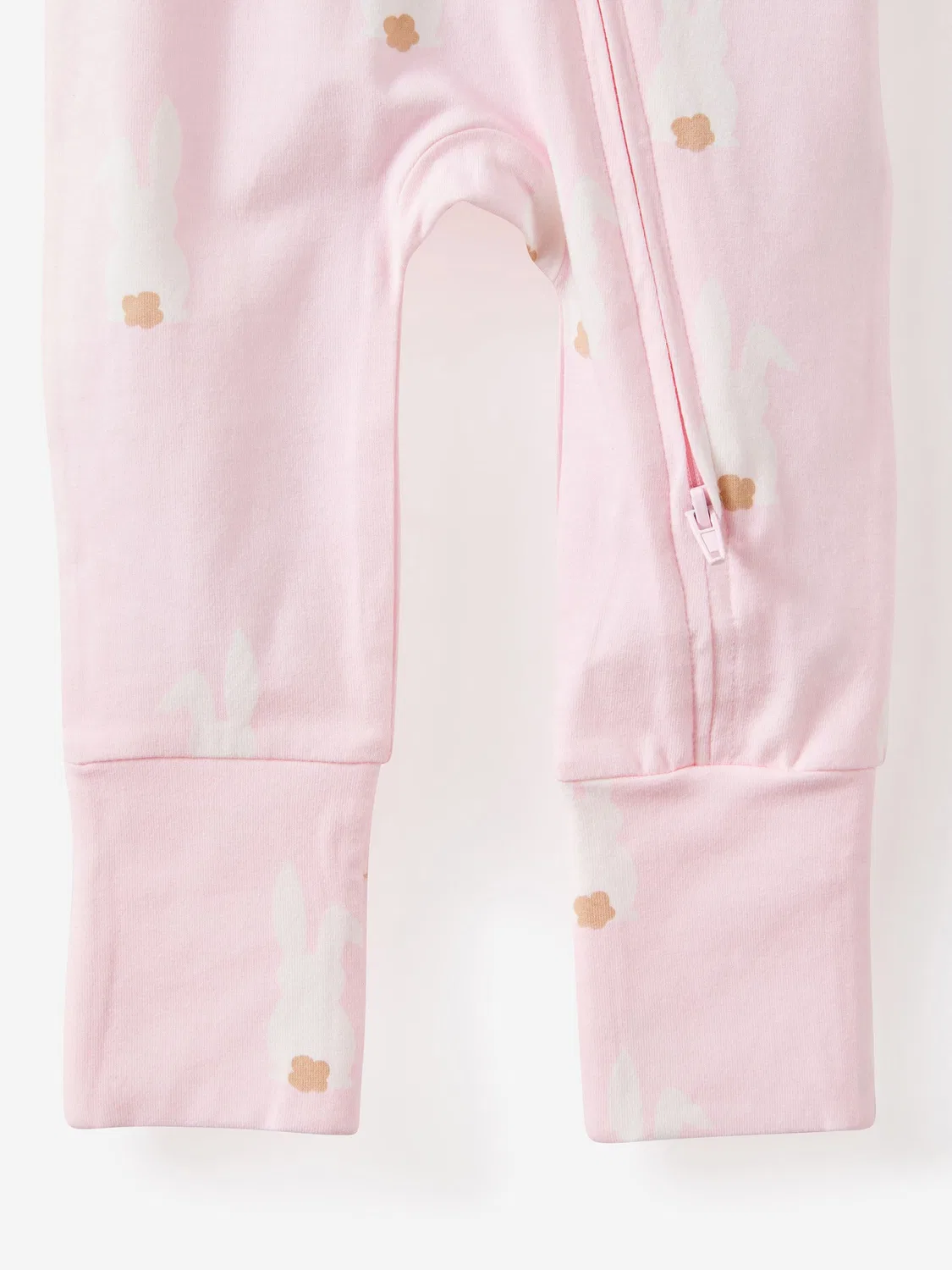 Комбинезон с длинным рукавом, Long Sleeve Zip Romper Cotton On, розовый — фото 3
