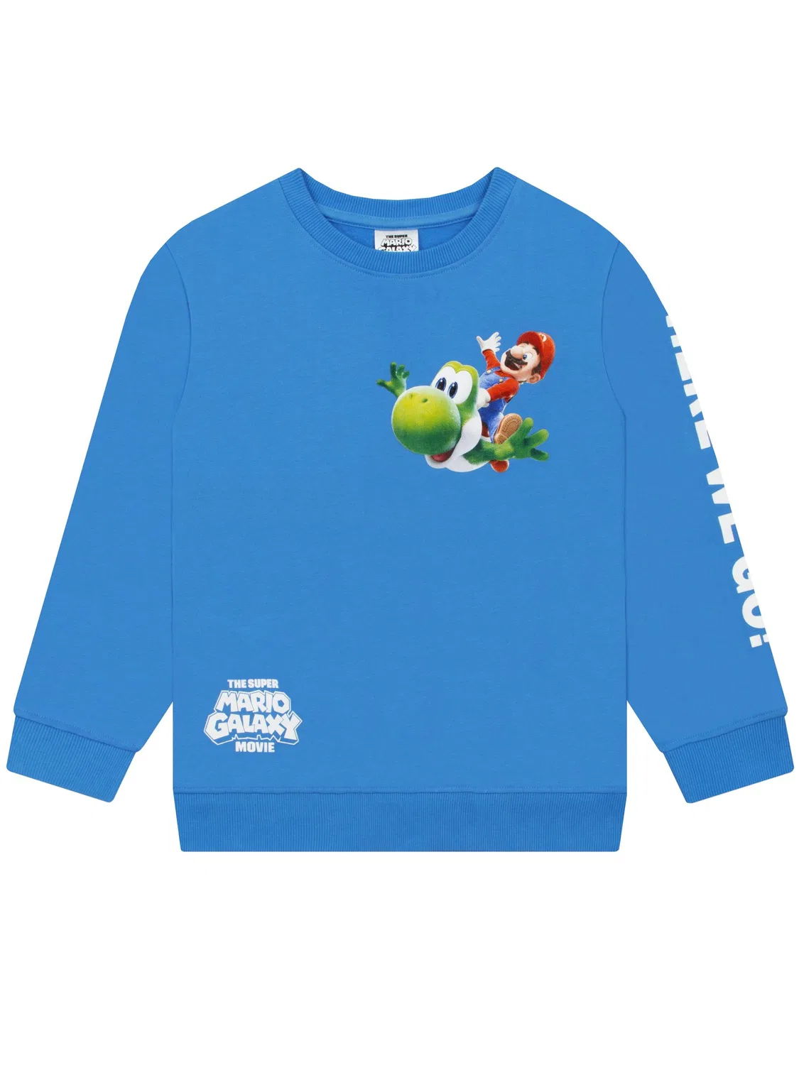 Свитшот Super Mario Galaxy Mario and Yoshi Character, синий