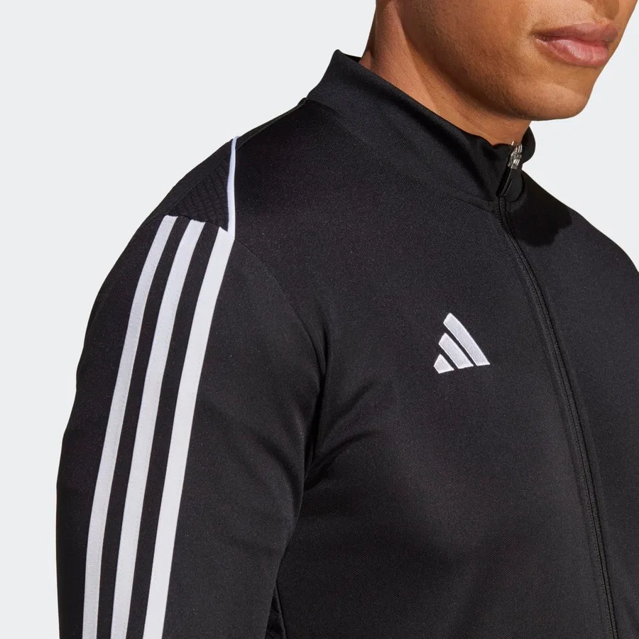 Мужская куртка с воротником-стойкой и длинным рукавом adidas Tiro 23 League, Черный — фото 4