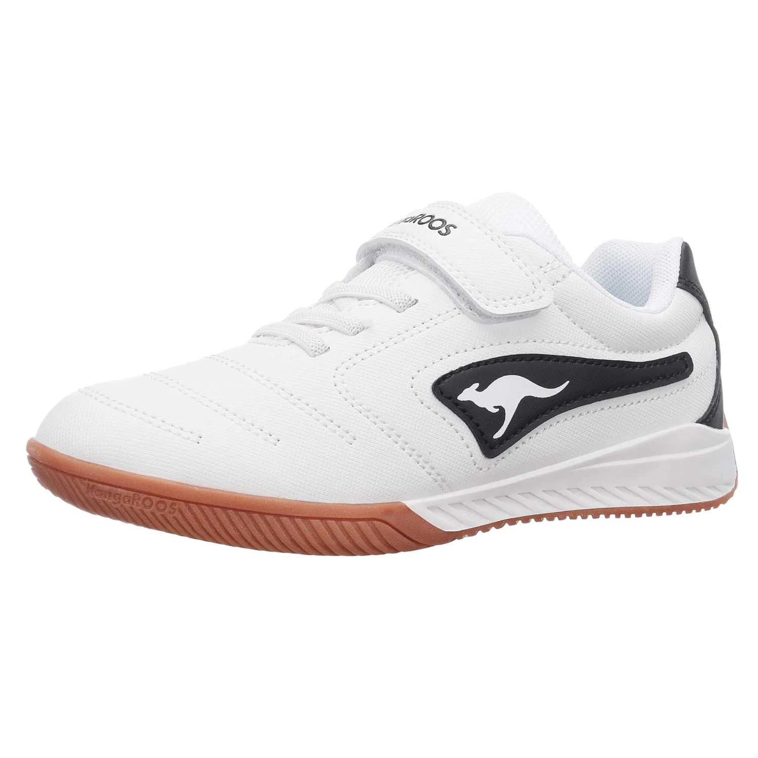 Детские индор-кроссовки с технологией ROOSFIT KangaROOS, White/Jet Black