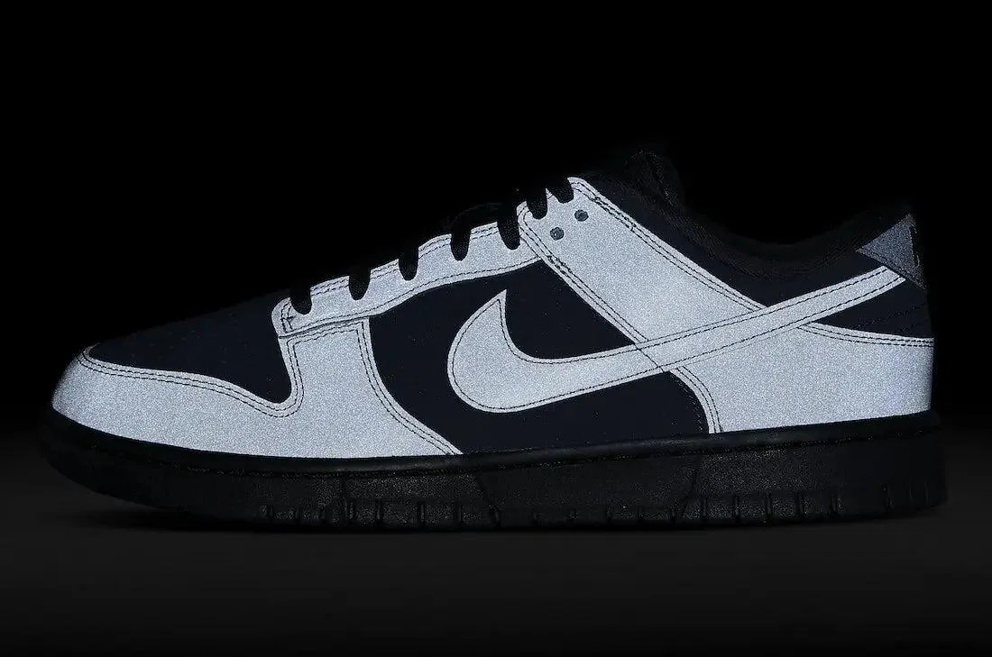 Детские кроссовки с рефлективными деталями Dunk Low Cyber Nike, Anthrazit Blau — фото 4