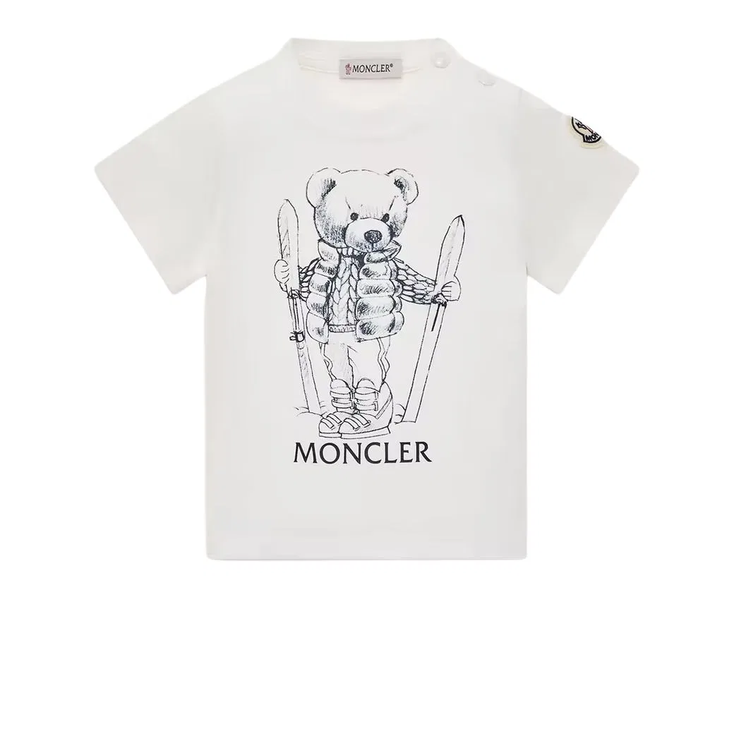 Детская футболка с коротким рукавом White Moncler