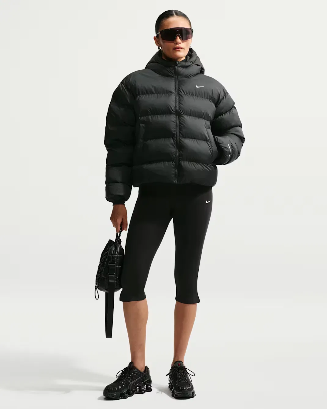 Женская куртка Therma-FIT Nike Sportswear, Black/Sail — фото 4