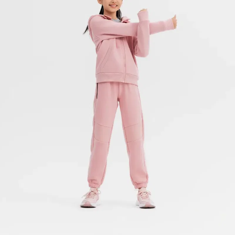 Детские утепленные штаны на флисе с мягкой подкладкой 900 Collection DECATHLON, Dark Pink — фото 3