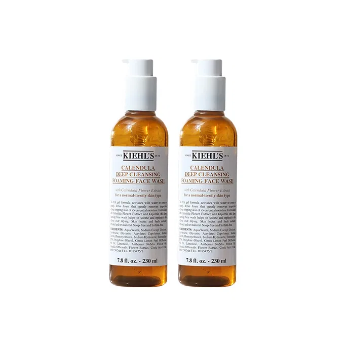 Очищающий гель для лица с календулой и аминокислотами Kiehl's, 230 мл*2