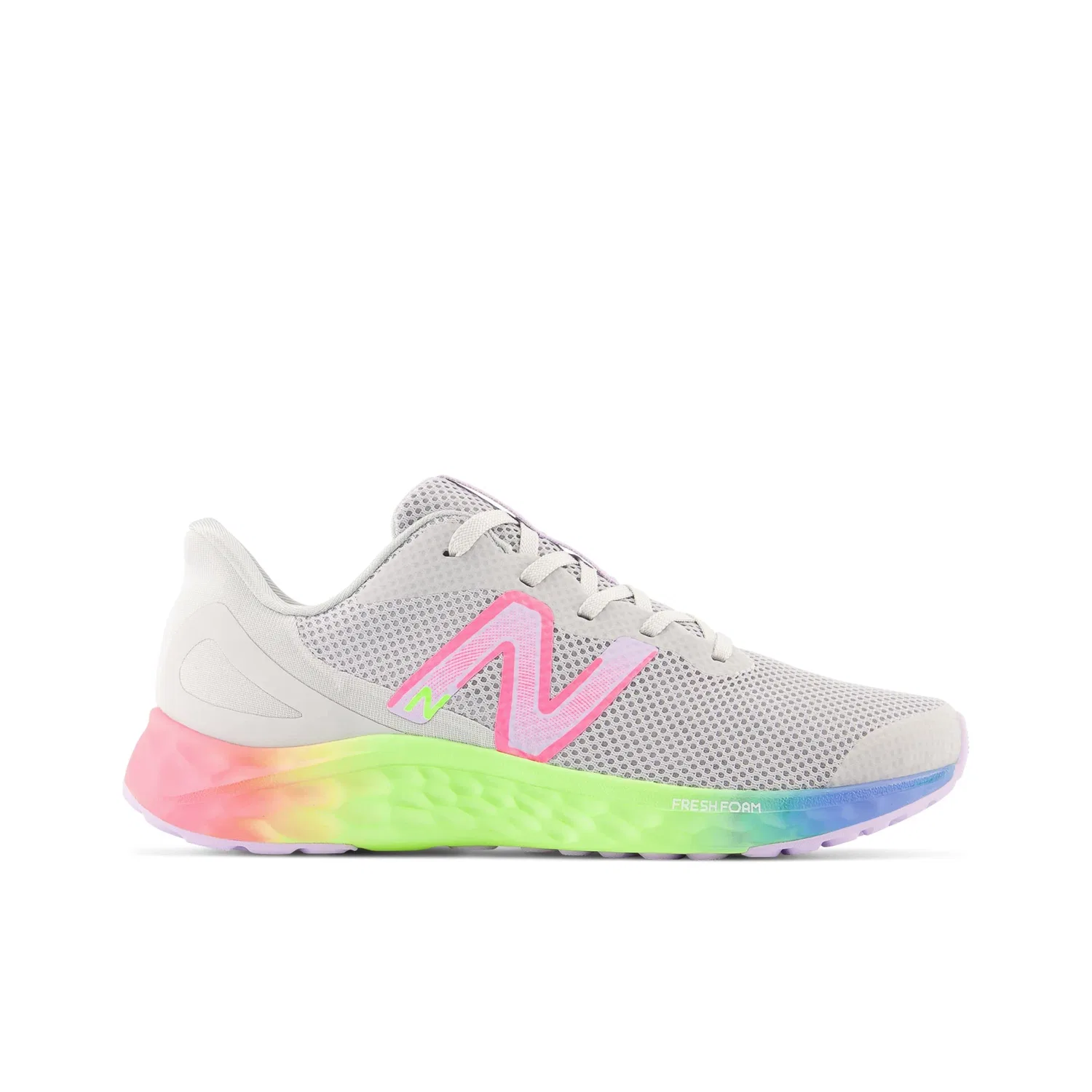 Детские кроссовки для мальчиков с амортизацией Fresh Foam Arishi V4 New Balance, Grey — фото 2