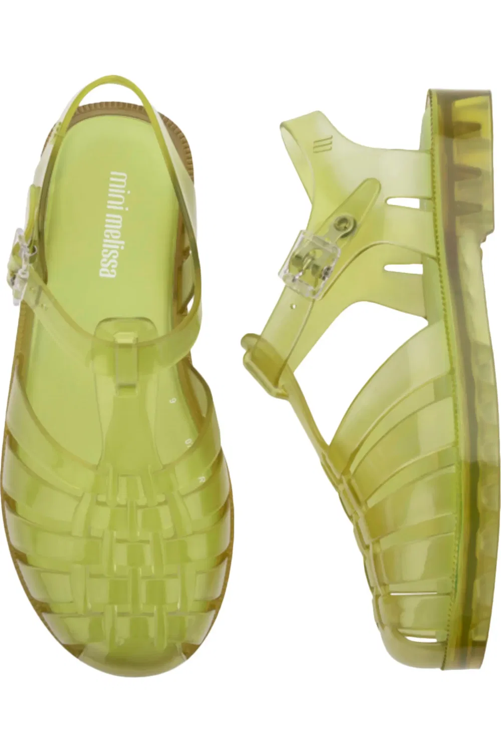 Детские сандалии рыбацкие на амортизирующей стельке Possession Mini Melissa, Transp Green — фото 3