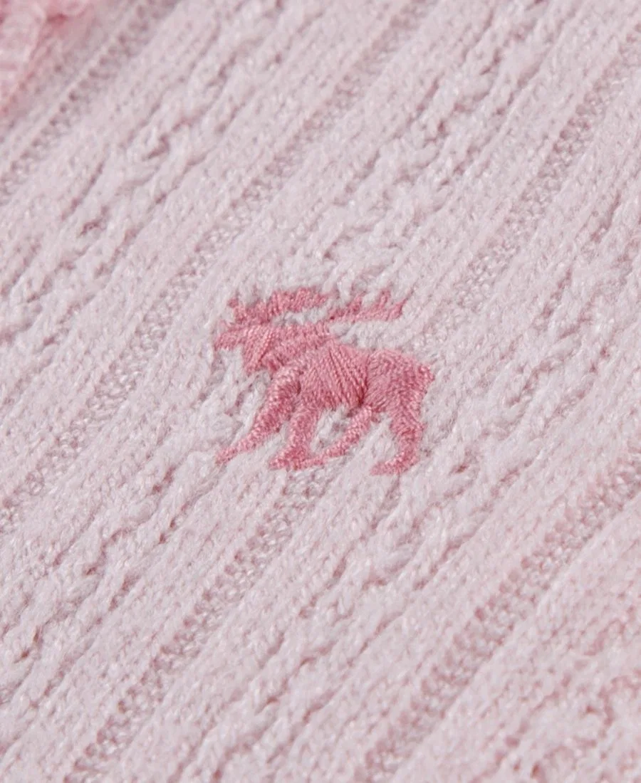 Боди с длинным рукавом с рюшами и воротником-поло Henley, бренд abercrombie kids, Chalk Pink — фото 4