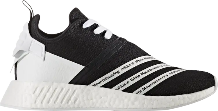 

Кроссовки Adidas White Mountaineering x NMD_R2 Primeknit 'Core Black', черный