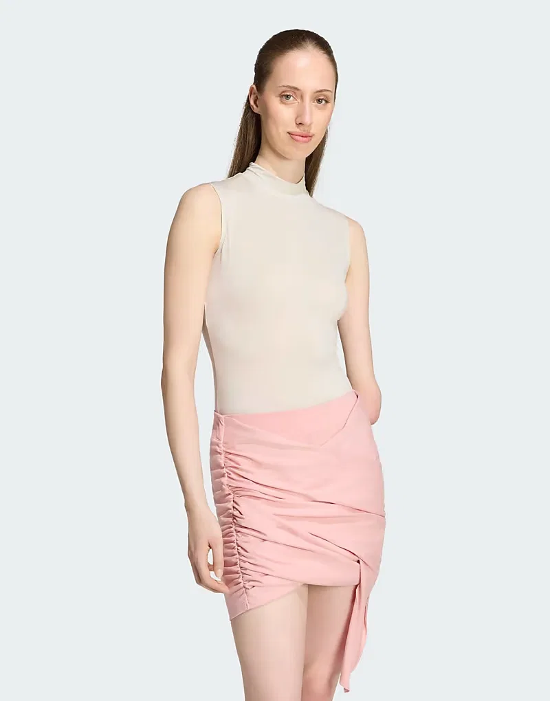 Боди без рукавов Adidas Originals Adiluna season 2 x Jennie из прозрачной ткани, блисс