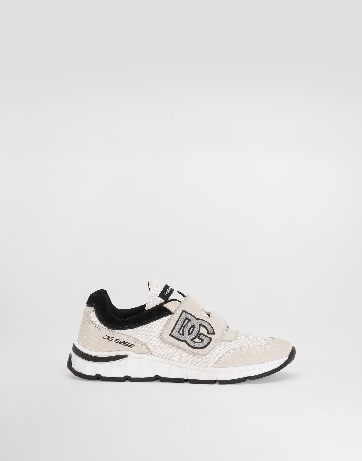 Кроссовки DG Running из разделанной телячьей кожи Dolce&Gabbana, мультиколор