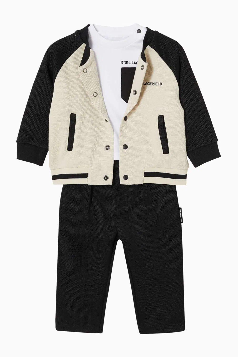 Комплект спортивный с логотипом Logo Tracksuit Set Karl Lagerfeld Kids — фото 2