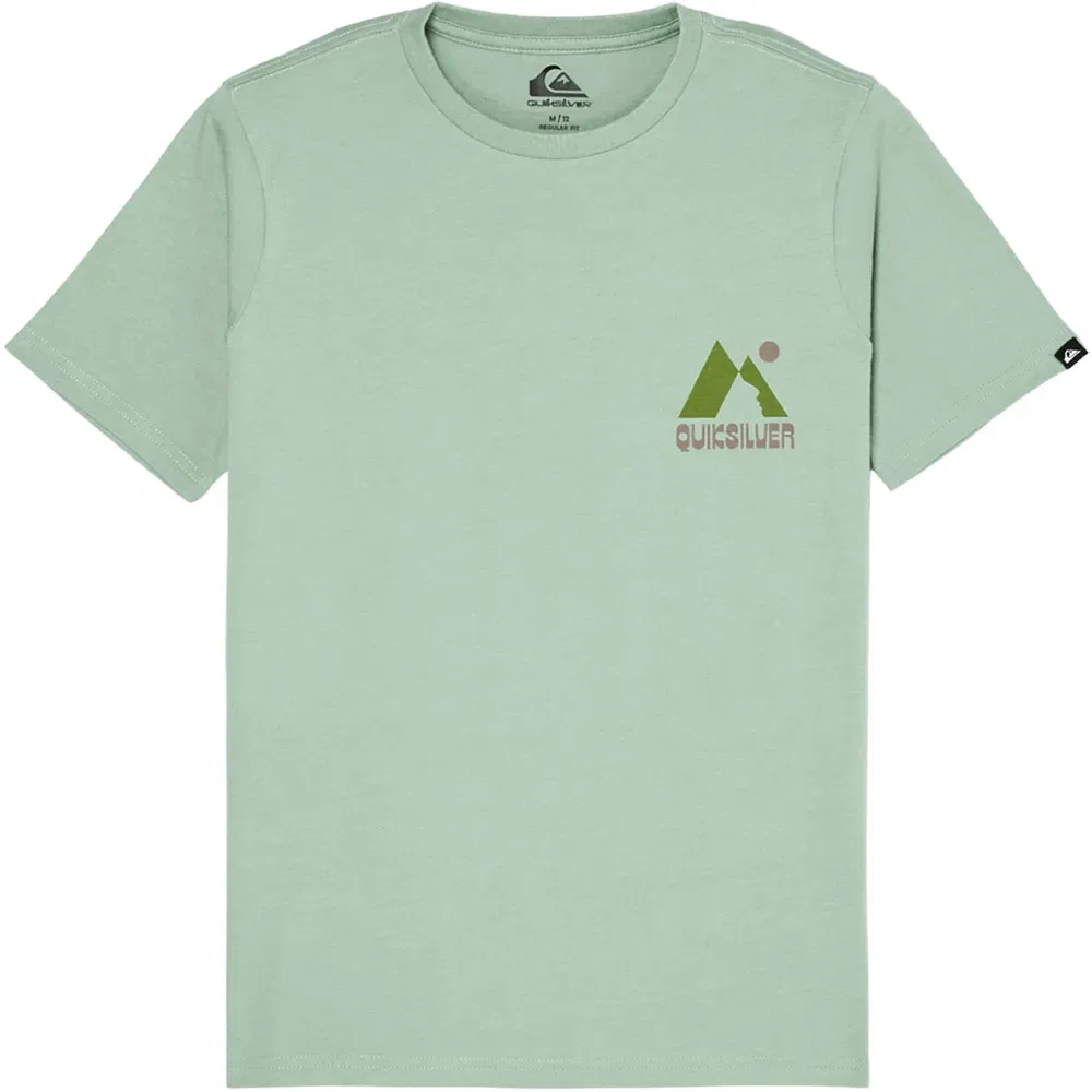 Детская футболка с коротким рукавом Quiksilver Peak, Green