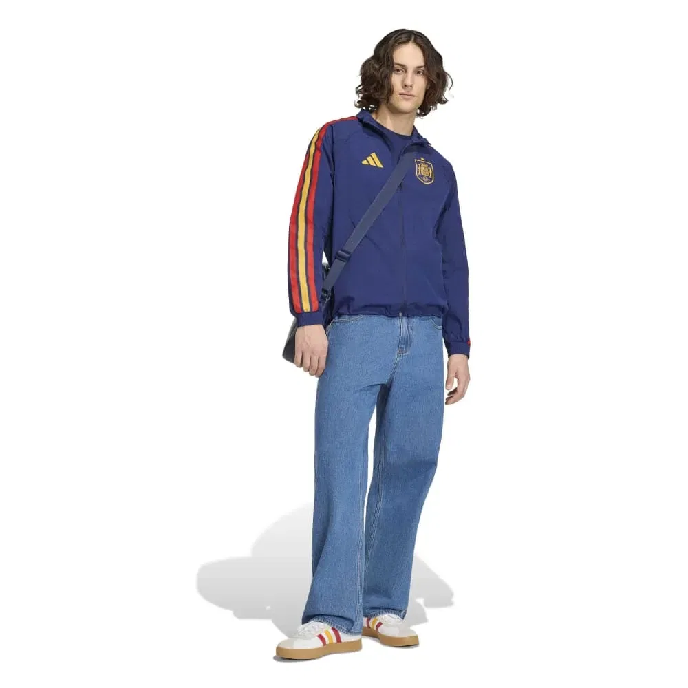 Мужской свитшот с молнией Spain Home Anthem Adidas, Blue — фото 4