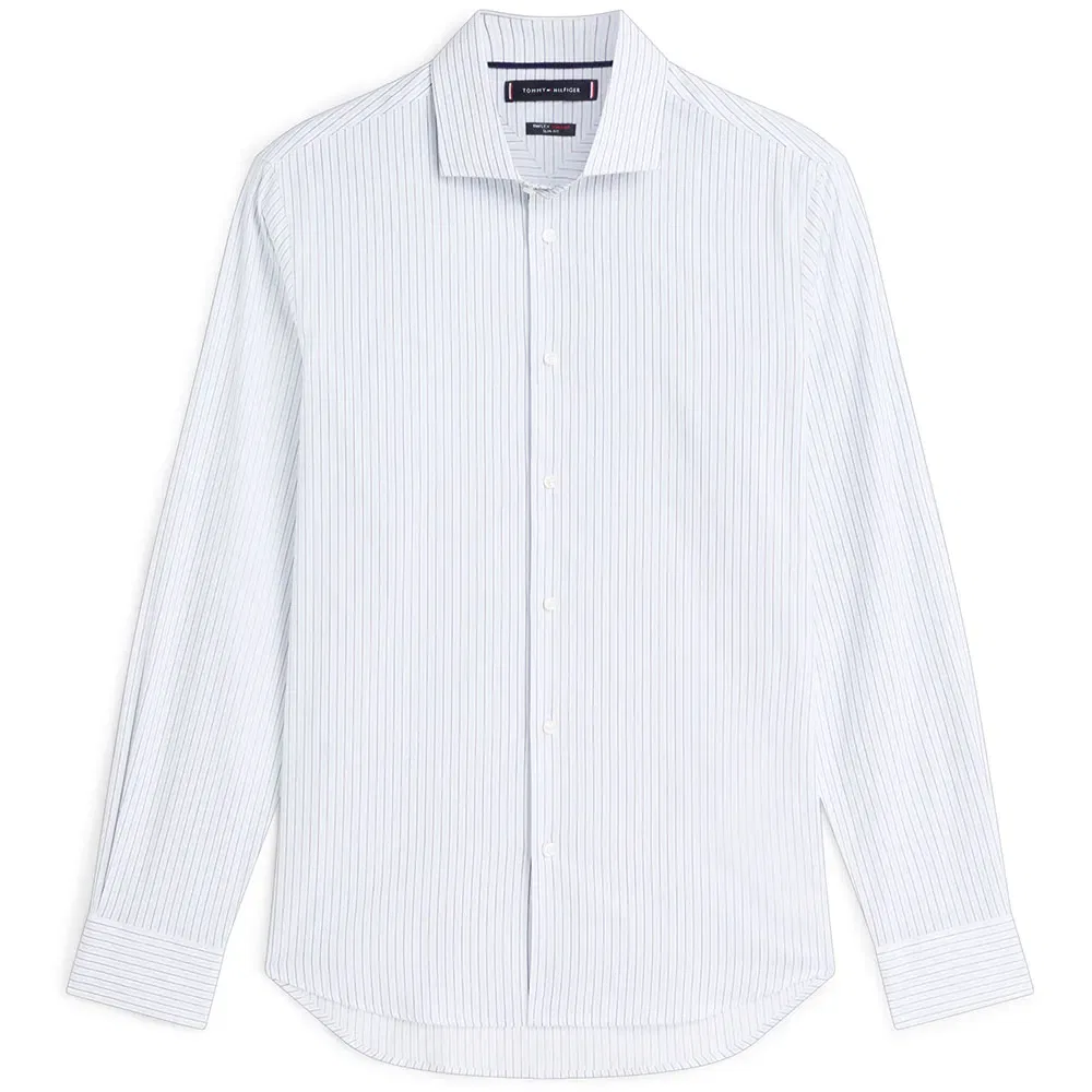 Мужская рубашка с длинным рукавом в полоску Tommy hilfiger, White