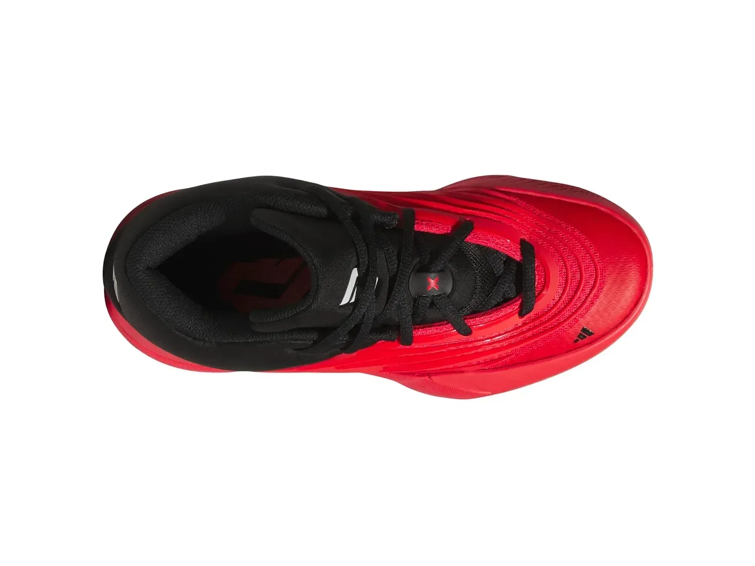 Кроссовки баскетбольные Dame X, adidas, Black/Red — фото 3