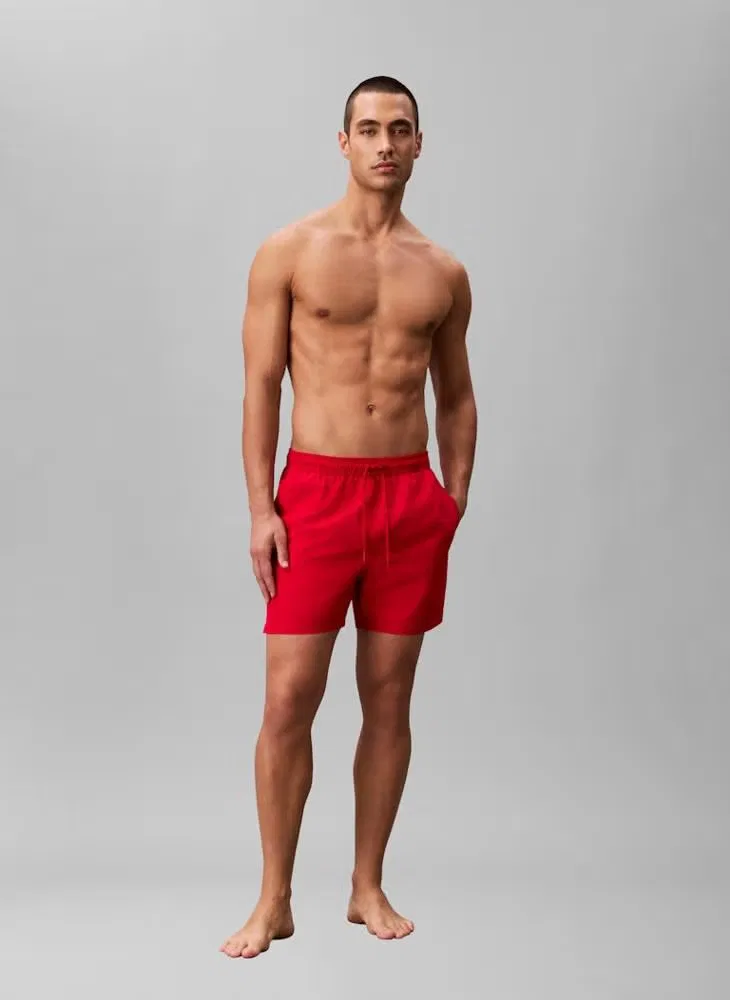 Шорты для плавания с эластичным поясом Calvin Klein, красный — фото 4