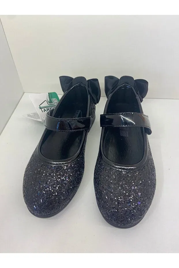 Детские балетки для девочек с пайетками Maxxi, Black