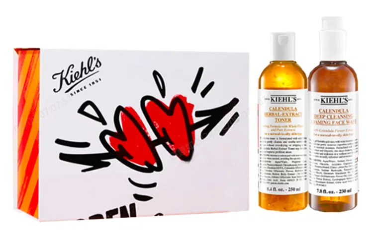 Набор для ухода за кожей Calendula Officinalis Flower, Kiehl's, Cleanser 230ml + Toner 250ml — фото 2