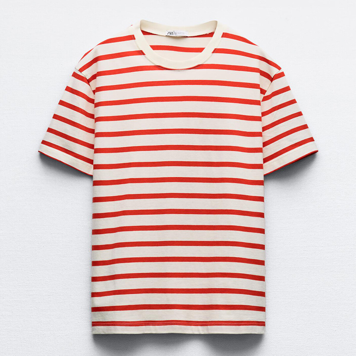 

Футболка Zara Basic Cotton, красный