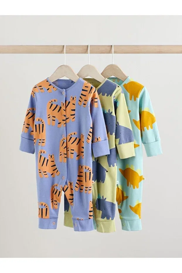 Детский комбинезон для сна с принтом 3-предметный набор Next Baby, Multicolor
