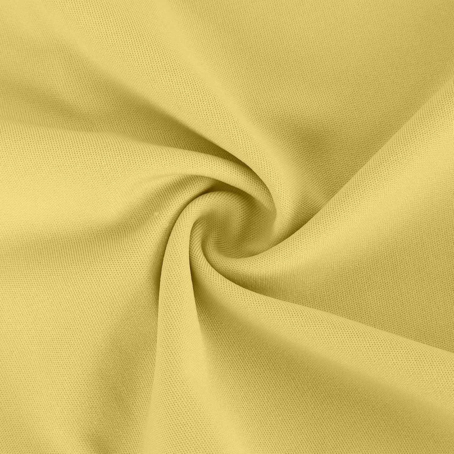 Женское сатиновое платье миди с открытыми плечами Yellow — фото 4