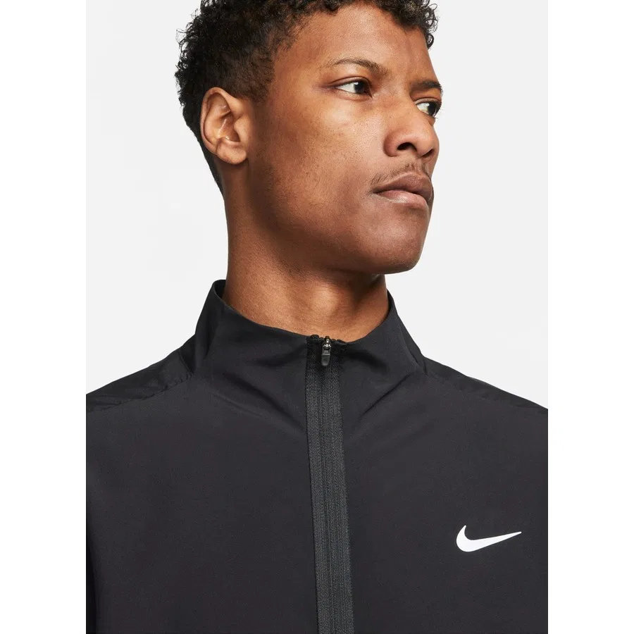 Мужская куртка с воротником-стойкой Nike DF Form JKT, Черно-серо-серебристый — фото 4