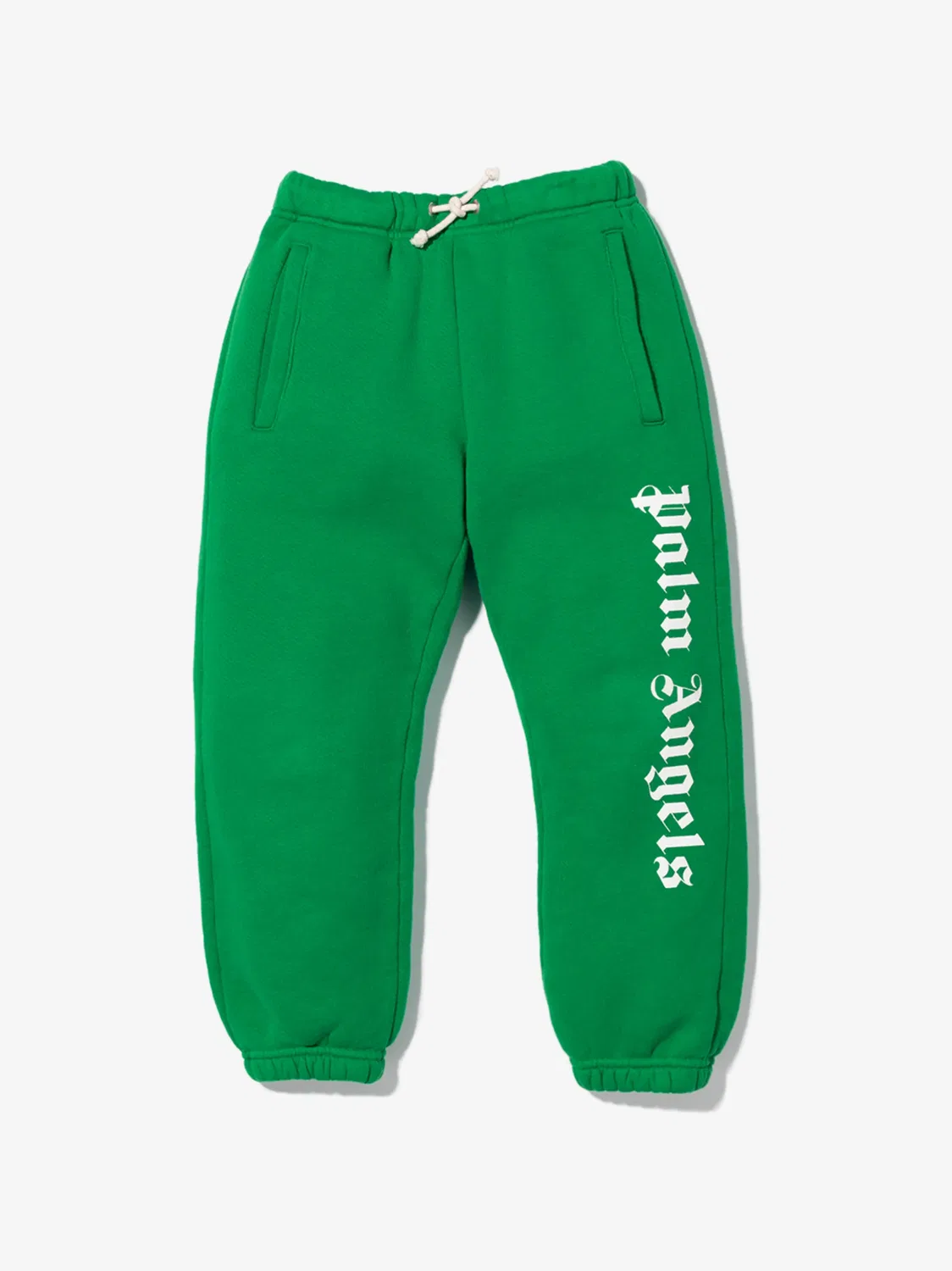 Зауженные спортивные брюки с логотипом Palm Angels Kids, зеленый