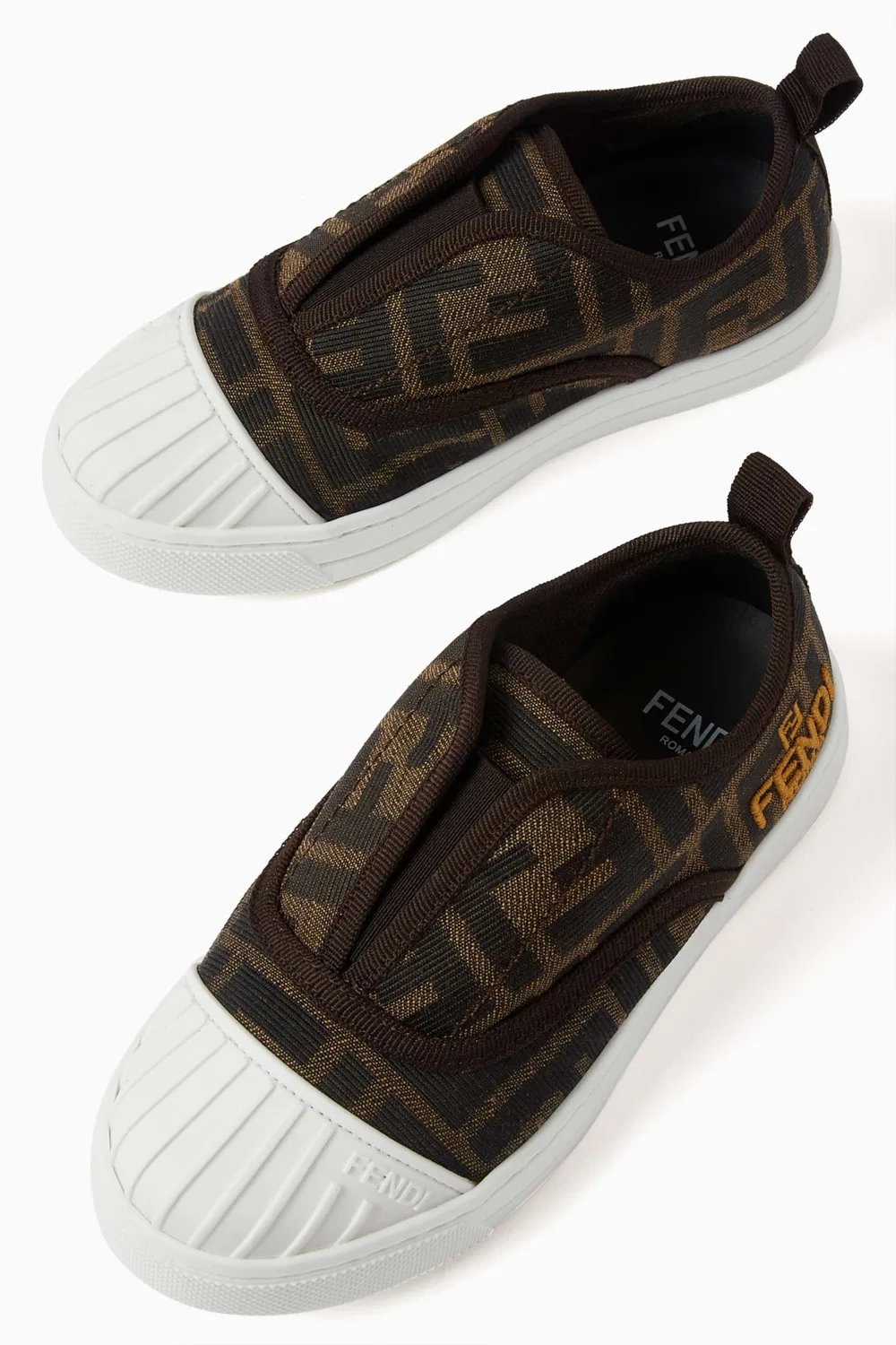 Кроссовки из хлопка FF Monogram Fendi — фото 4
