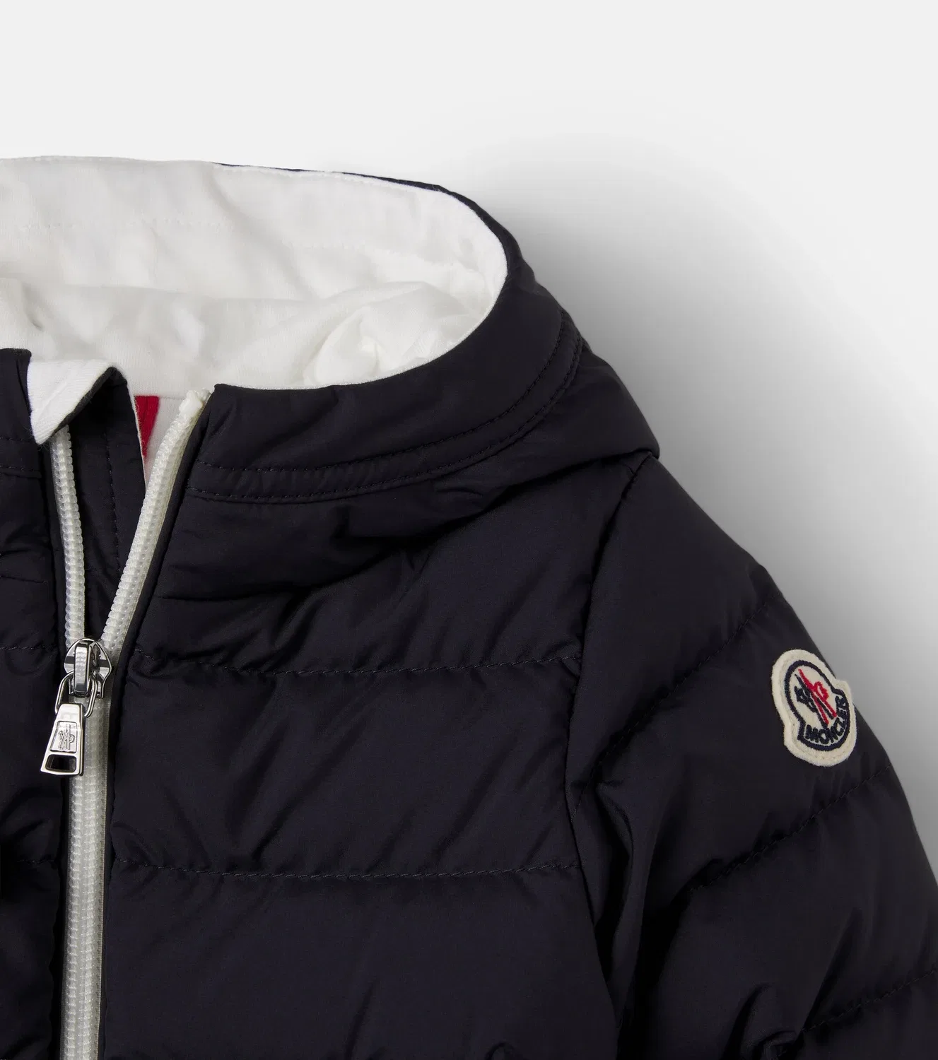 Пуховик с наполнителем из пуха и пера Baby Brannock Moncler Enfant, синий — фото 4