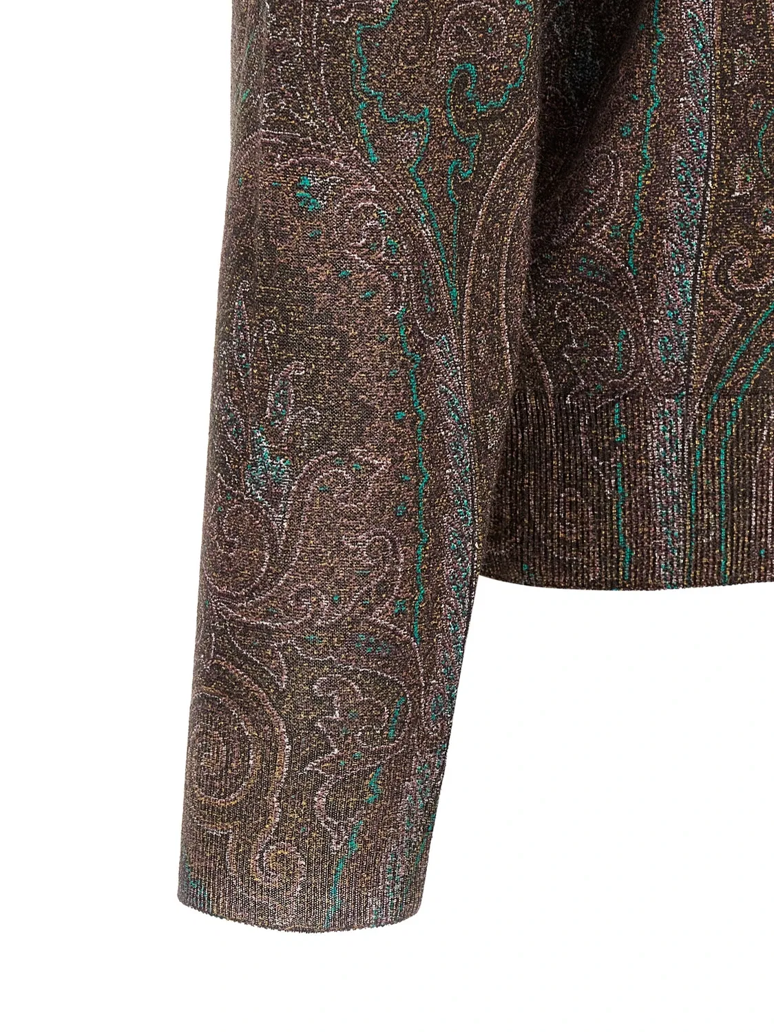 Свитер с узором пейсли ETRO, бордовый — фото 4