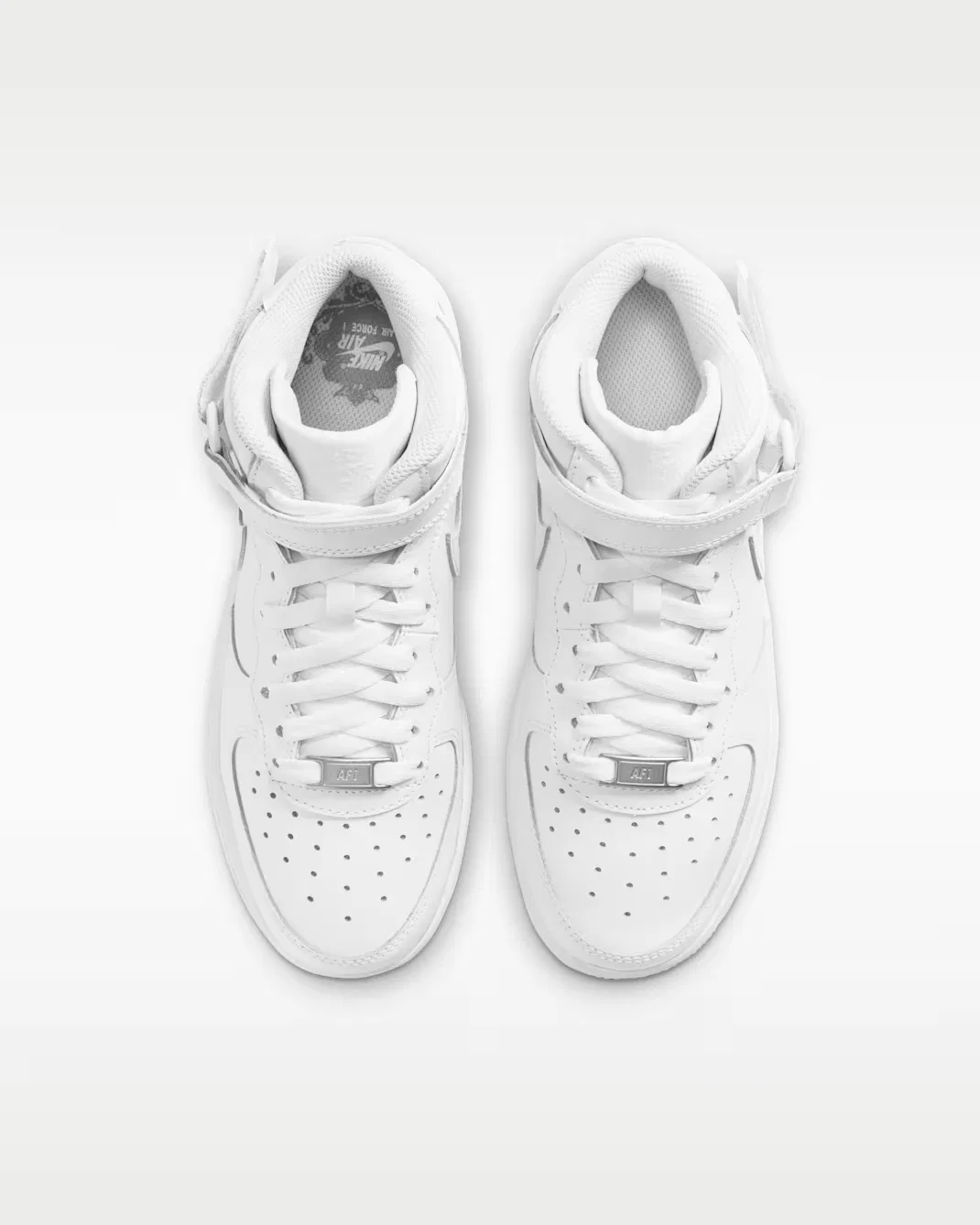Кроссовки для детей постарше Nike Air Force 1 Mid LE, White/White — фото 4
