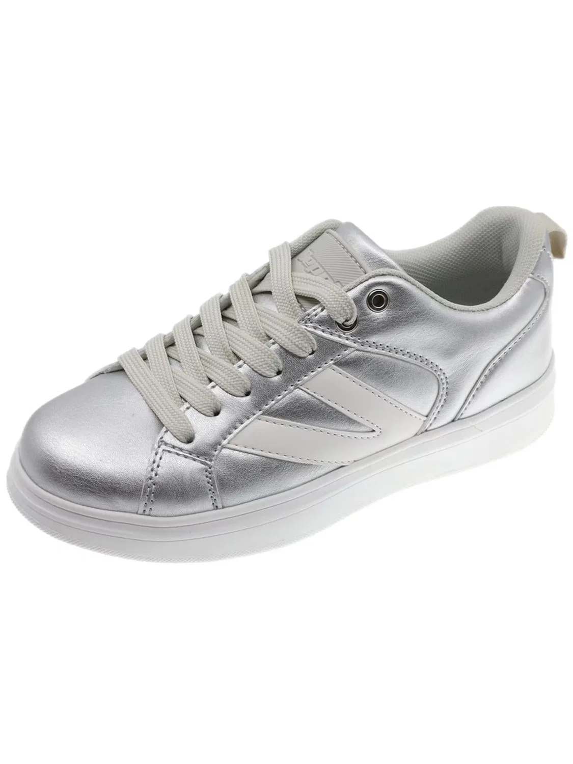 Кроссовки Beppi в стиле Casual Shoe серебристого цвета