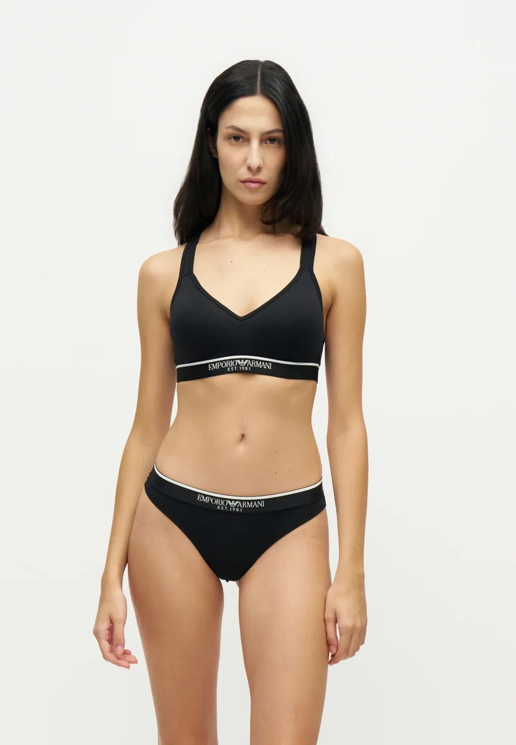 Reggiseno imbottito - бюстье с подкладкой Emporio Armani, Black