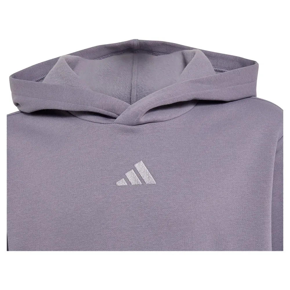 Детский свитшот с капюшоном Adidas Essentials, Grey — фото 3