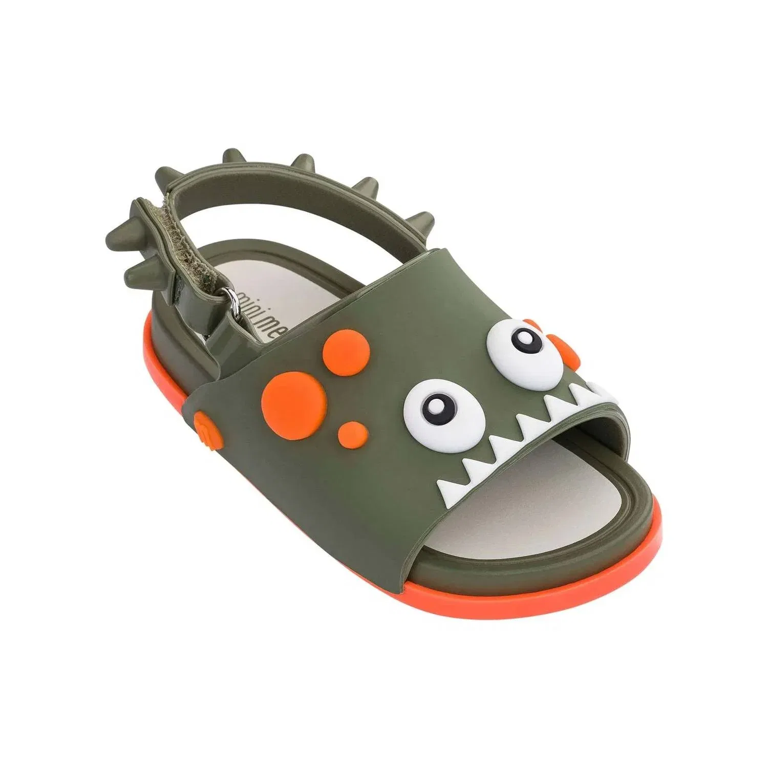 Детские сандалии-слайды с принтом динозавра Mini Beach Dino Slide Mini Melissa, зеленый — фото 3