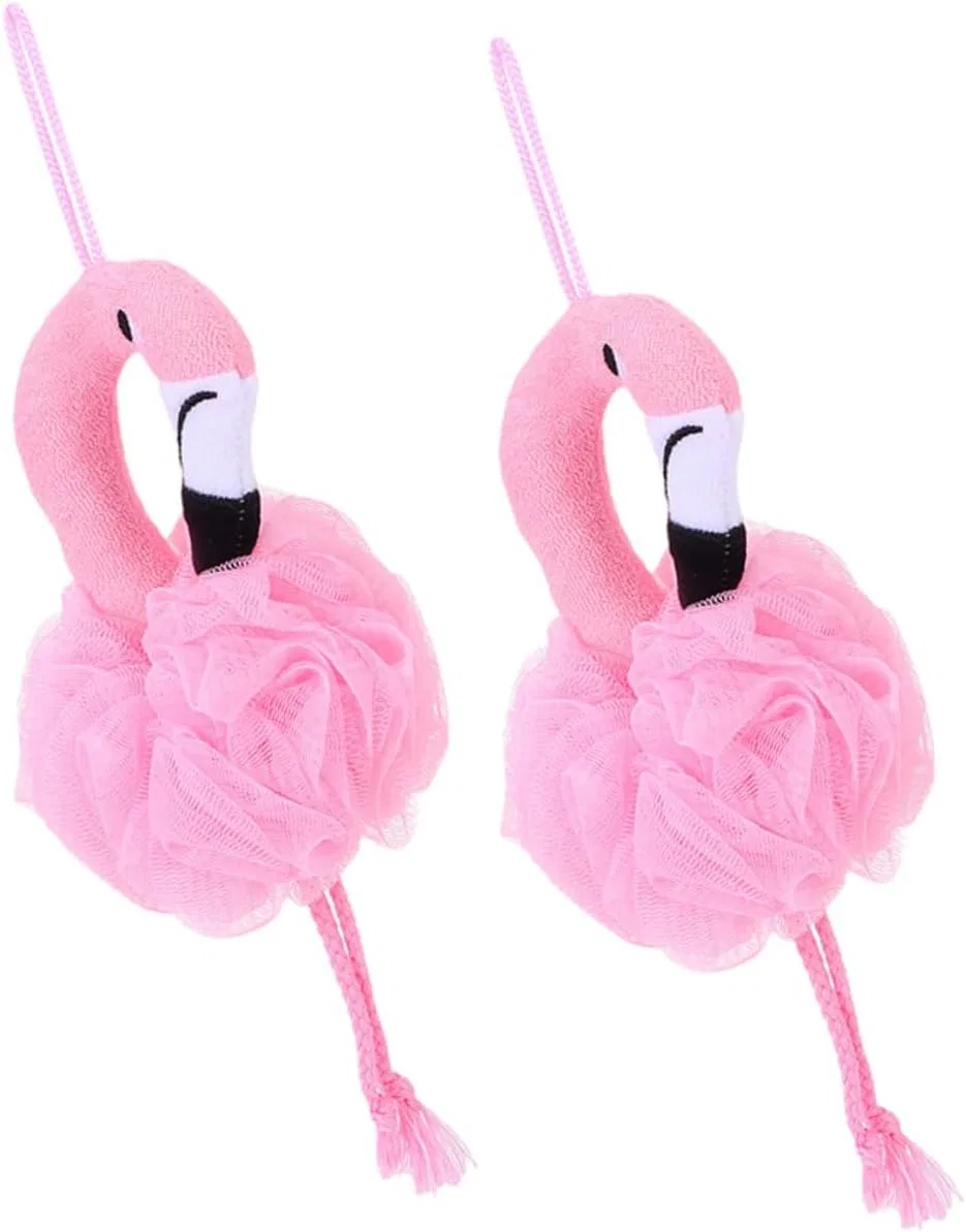Мочалка для душа Flamingo, 2 шт, BATHVEVE, 26x12x9 см