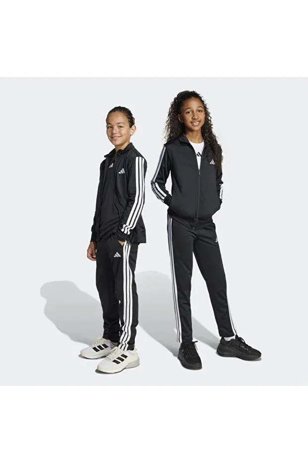 Детский спортивный комплект для девочек с принтом Adidas, Black