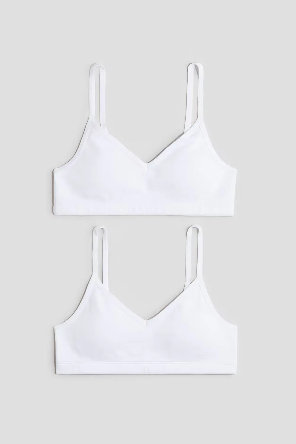 Комплект из 2 укороченных топов с подкладкой H&M, Weiß