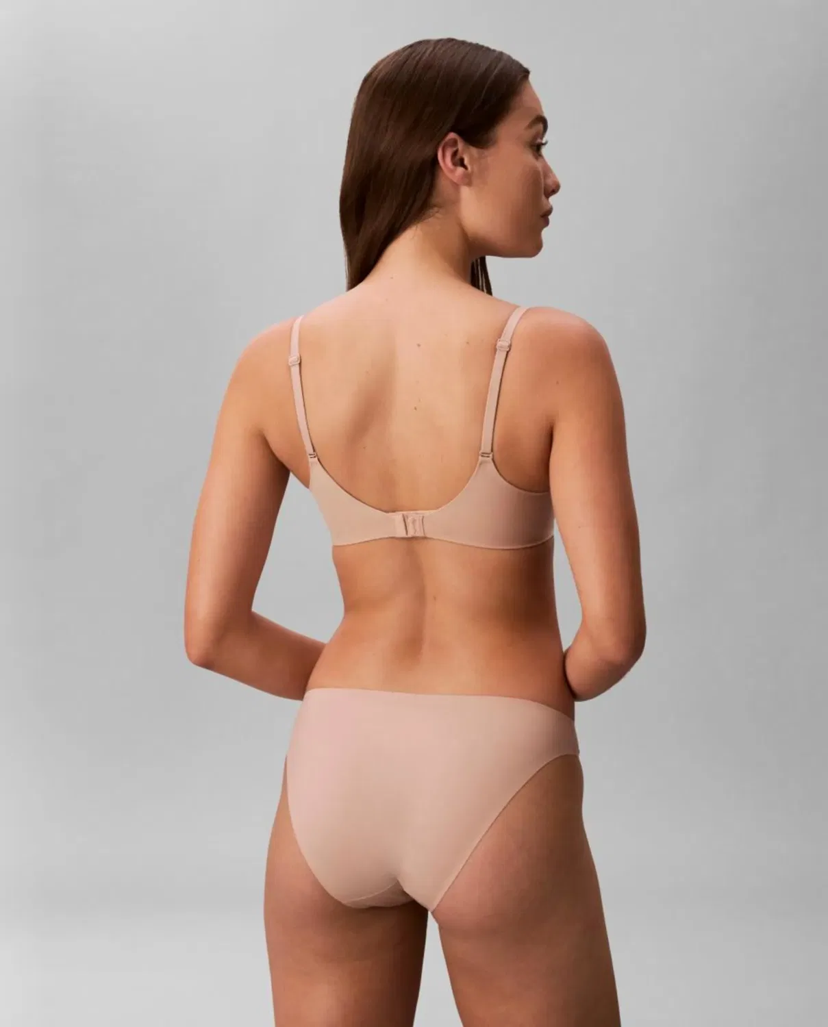 Женские трусы-бразилиана из микрофибры Calvin Klein, Natural — фото 2