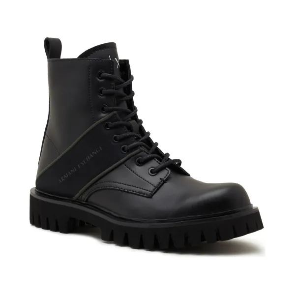

Кожаные походные туфли Armani Exchange, черный