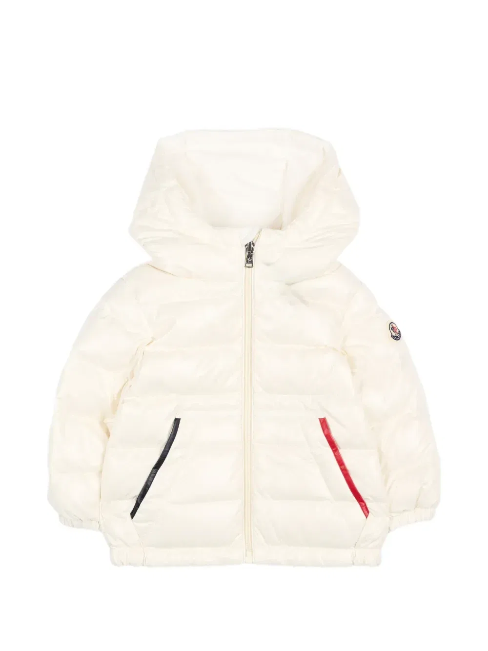 Стеганая куртка с капюшоном Icarus Moncler Enfant, бежевый