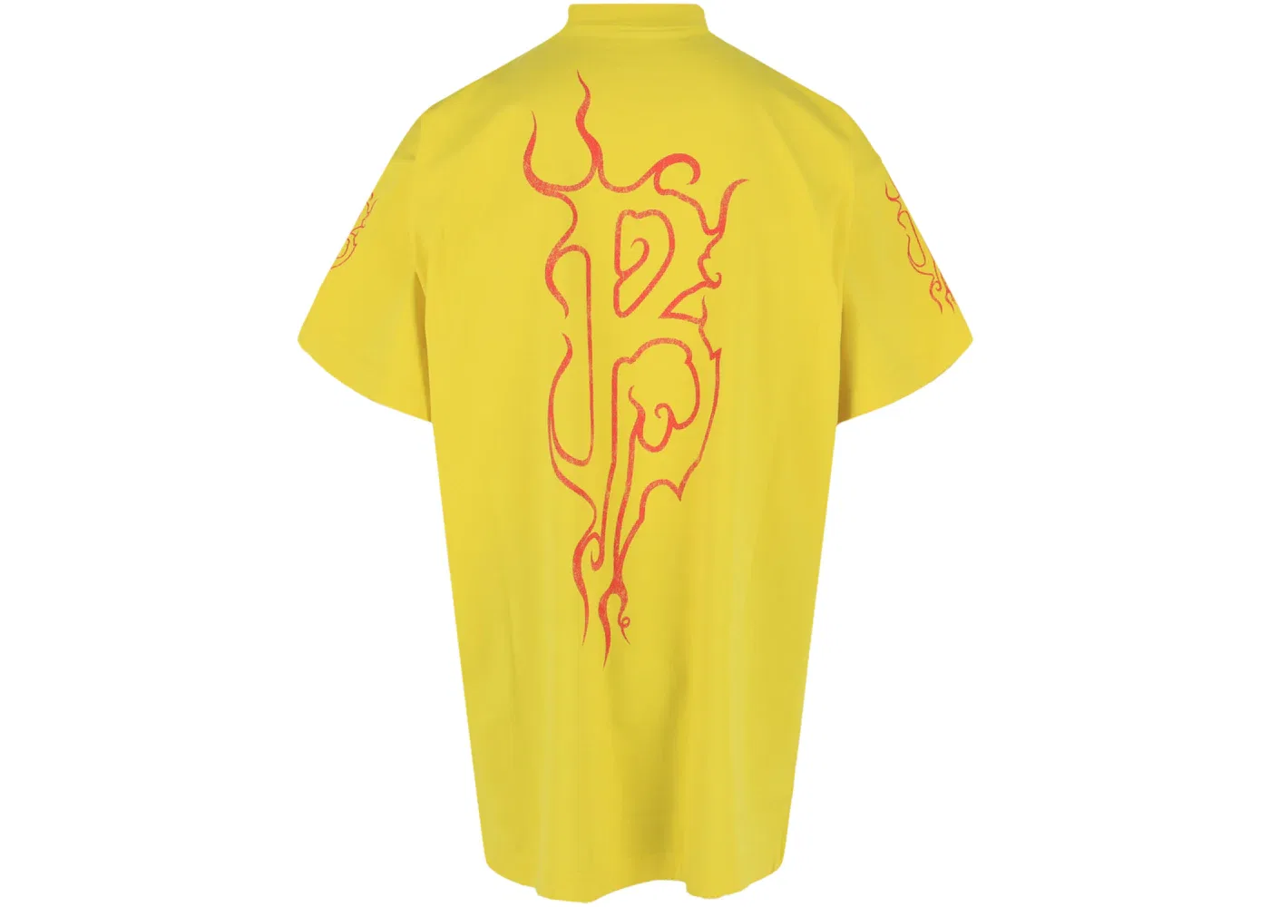 Мужская футболка Oversized Darkwave Balenciaga, Yellow Red — фото 2