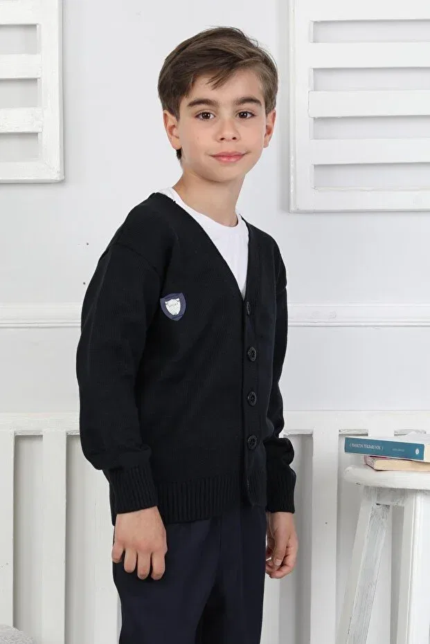 Детский кардиган для мальчиков хлопковый Newkids, Navy Blue — фото 3