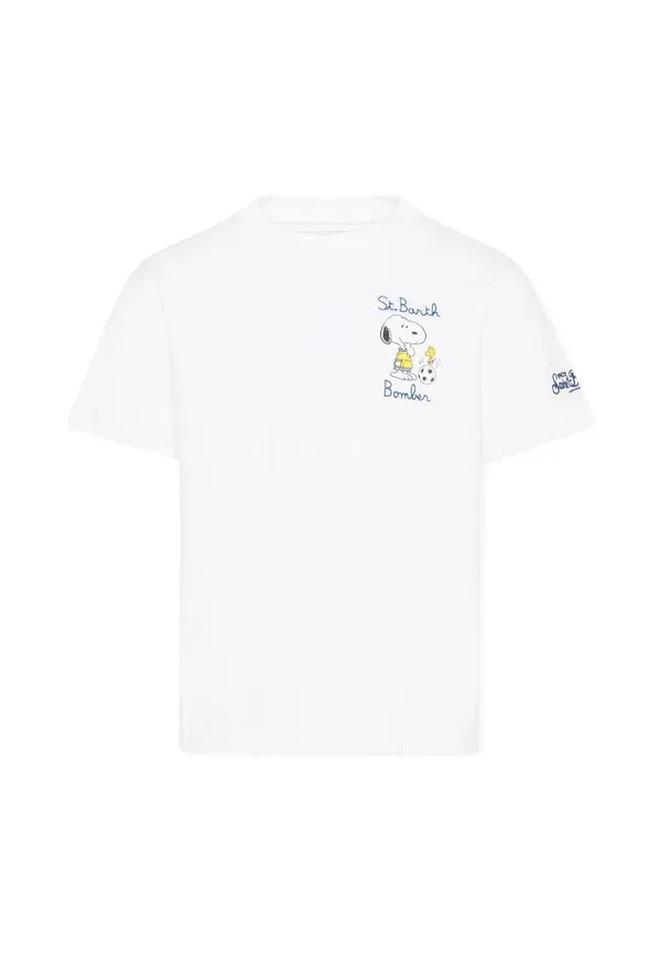 Футболка с принтом Peanuts Mc2 Saint Barth, white, белый