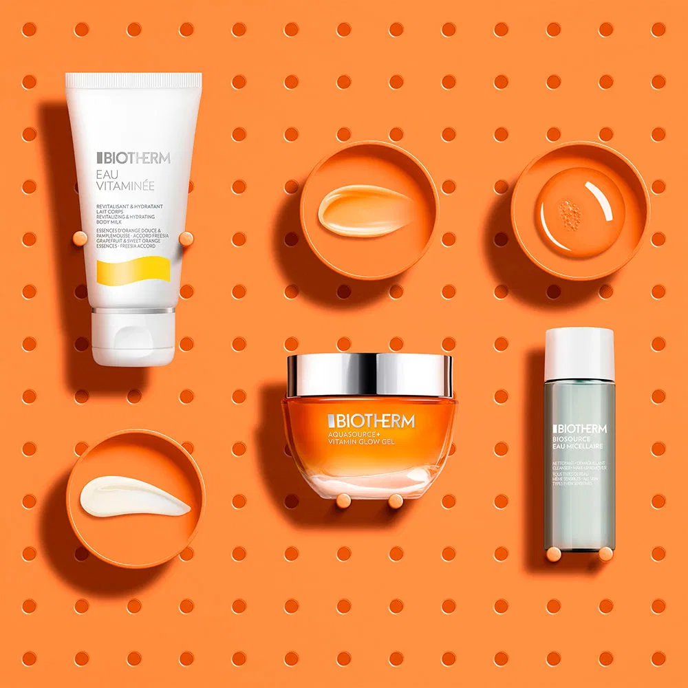 Набор для лица с гелем AQUASOURCE Vitamin Glow Biotherm, 3 предмета — фото 2