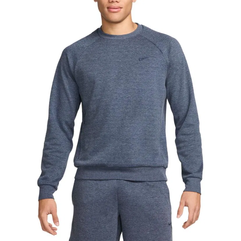 Мужской свитшот Nike Primary Fleece Dri-FIT UV Performance Crew, Obsidian