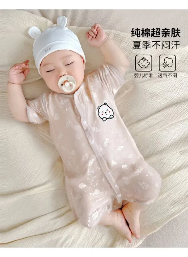 Боди-комбинезон с коротким рукавом для мальчиков Bornbay, коричневый
