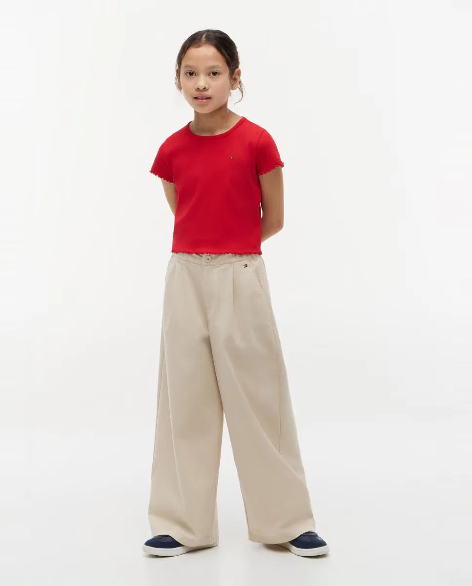 Детская футболка, Canalé Ondulado, Tommy Hilfiger, красный — фото 4